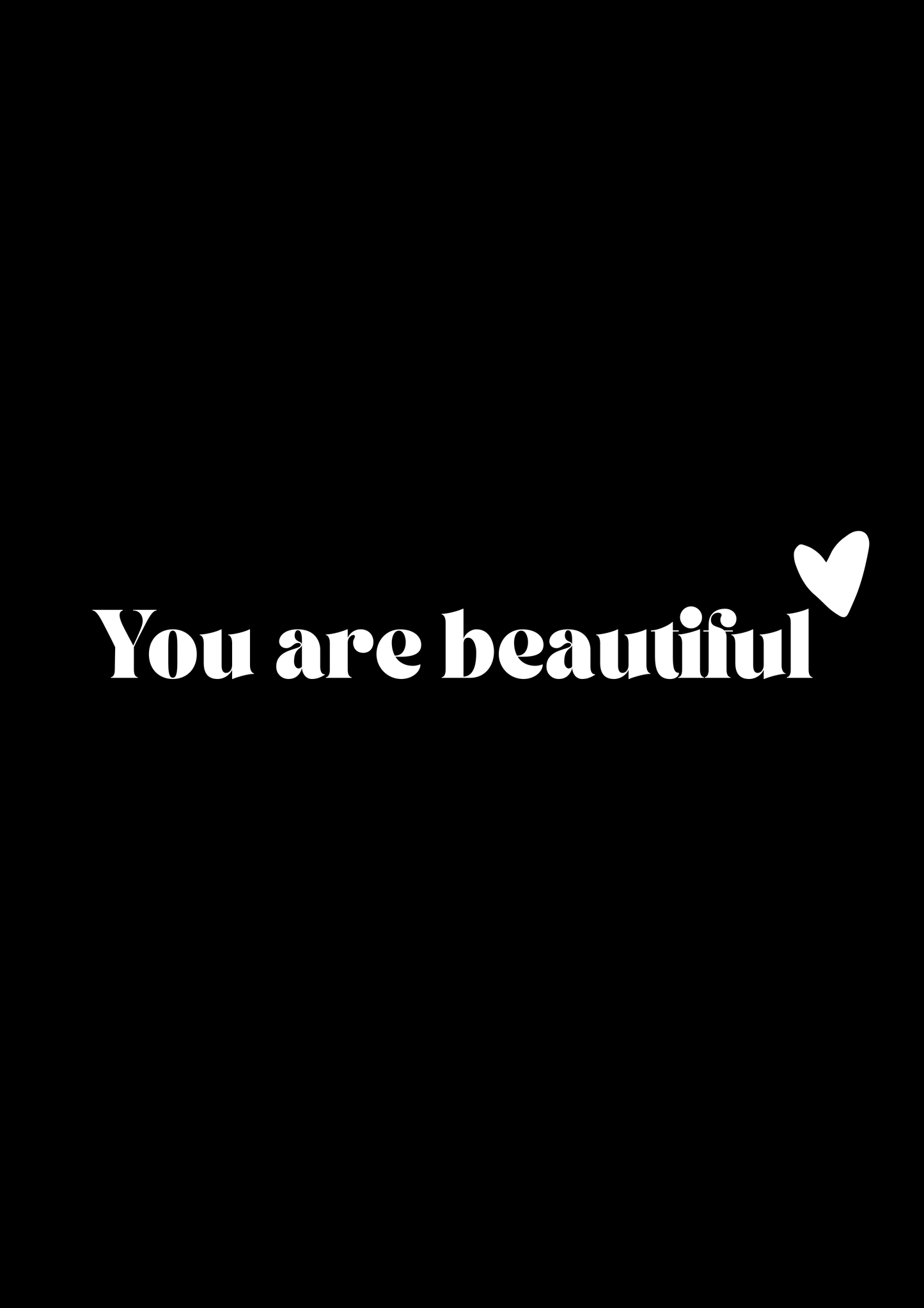 Innenspiegel Autosticker You are beautiful