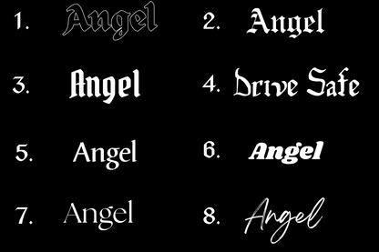 Schriftstil-Muster Angel