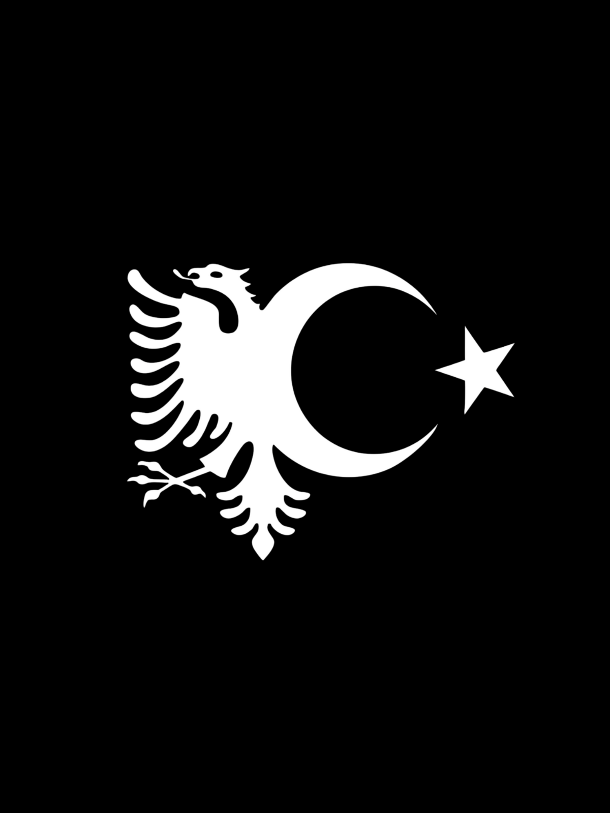 Sticker-Motiv - Albanien/Türkei