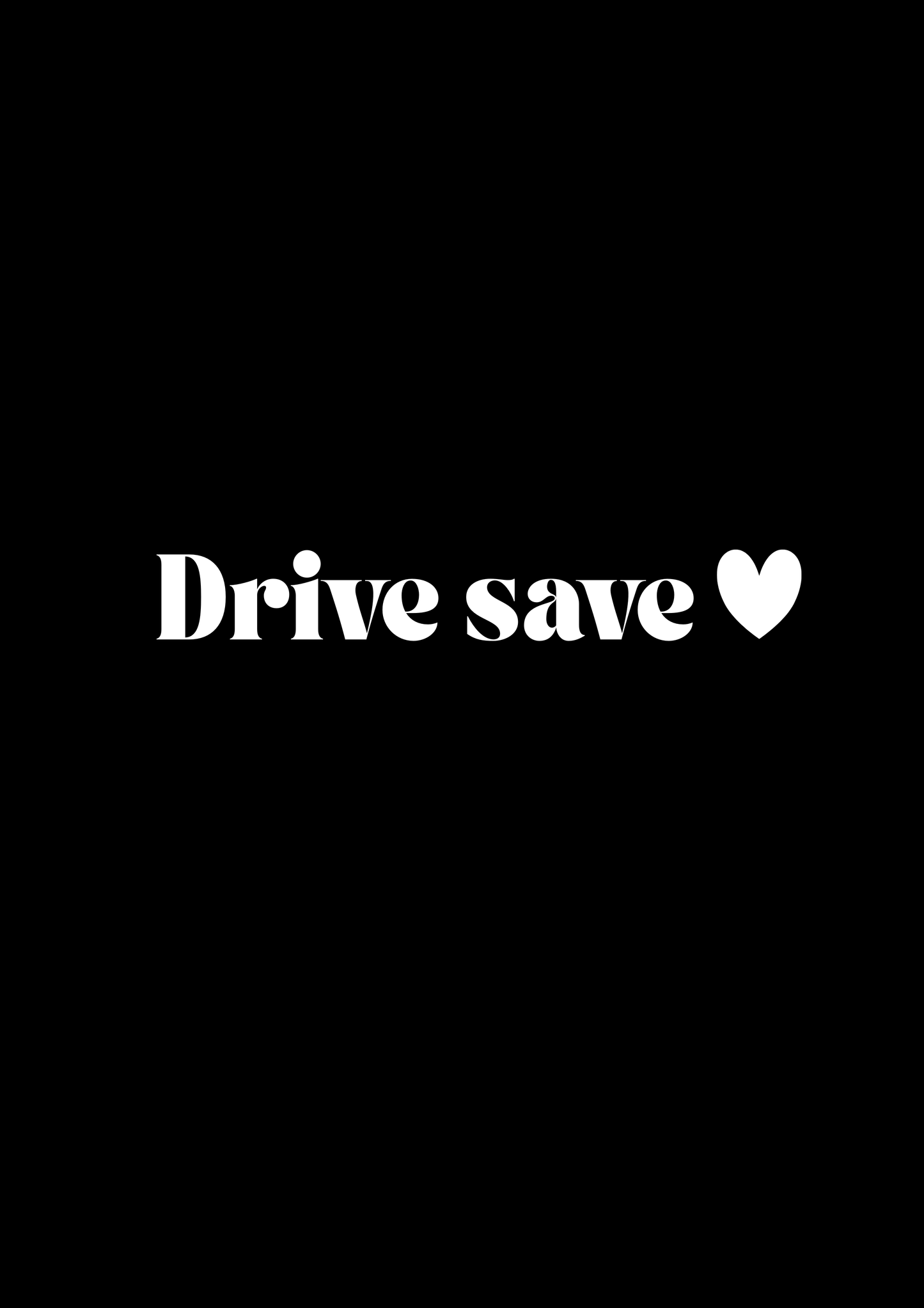 Innenspiegel Autosticker Drive Save