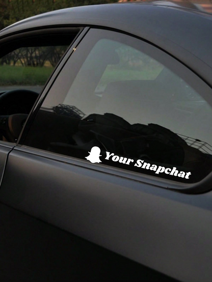 Personalisierte Schriftzüge - Snapchat/Icon (Feld Personalisierung Angeben)