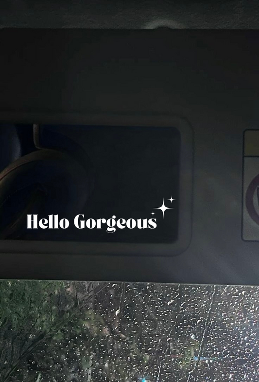 Innenspiegel Autosticker Hello Gorgeous