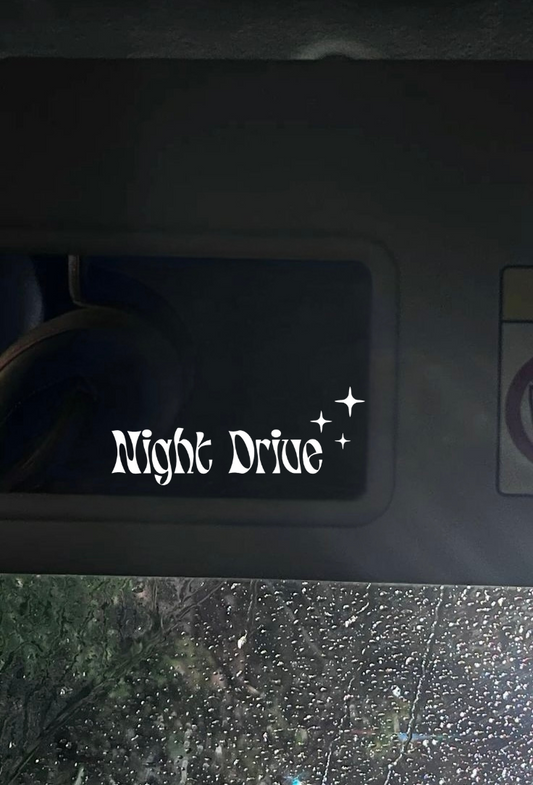 Innenspiegel Autosticker Night Drive