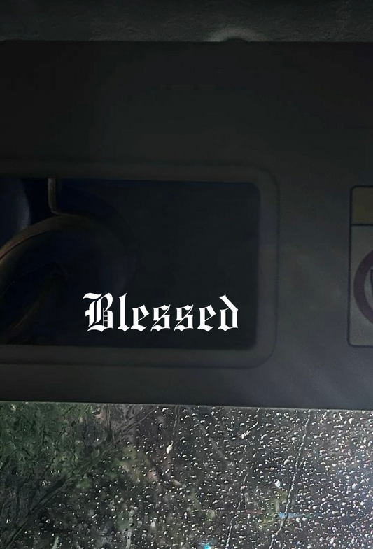 Innenspiegel Autosticker Blessed