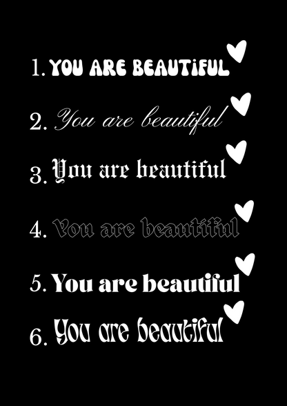 Innenspiegel Autosticker You are beautiful